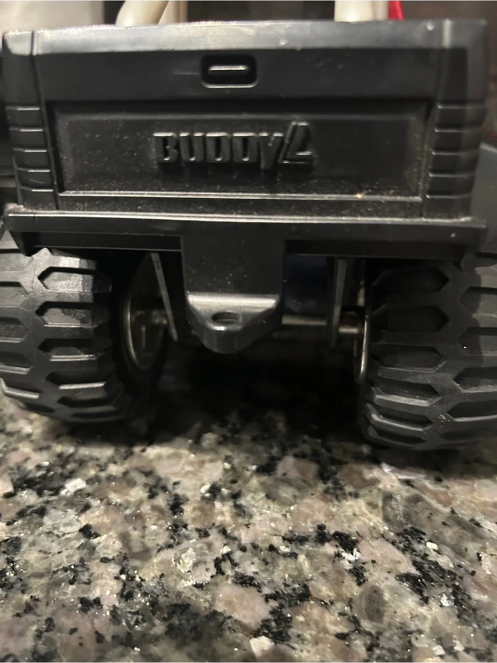 BuddyL Red Kids Monster Truck Toy with White Roll Cage
